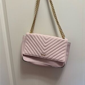 Victoria's Secret Light Pink Chevron Shoulder Bag